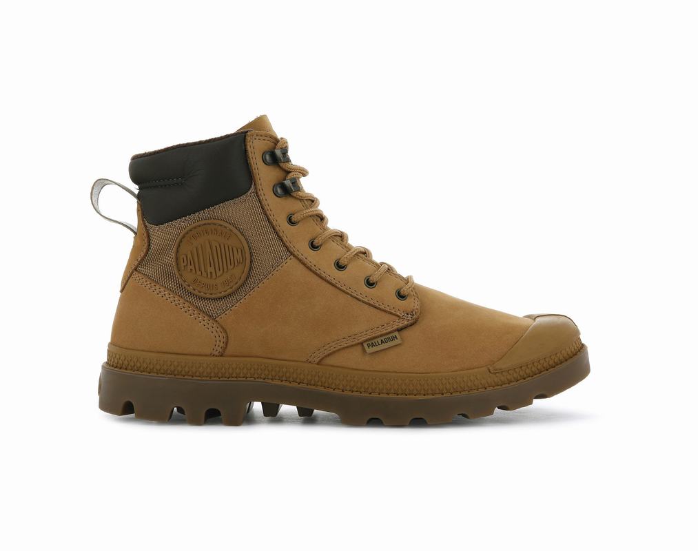 Palladium Pampa Shield Wp+ Lux Damen Stiefel Wasserdicht Gold ||176534-JKH||